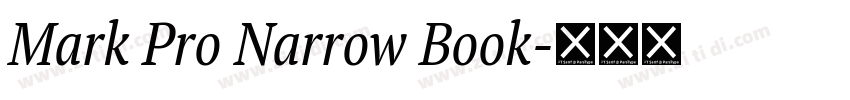 Mark Pro Narrow Book字体转换